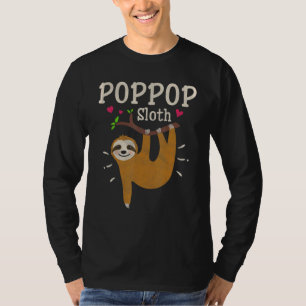 Mens Luiaard Grafische Humor Dierentuin Dier Pop T-shirt