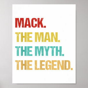 Mens Mack De Man De Mythe De Legende Poster