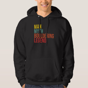Mens Man Mythe Bouldering Legende Boulder Rots Kli Hoodie