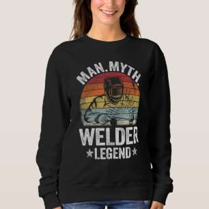 Mens Man Mythe Lasser Legende Metaalbewerker Vader Trui