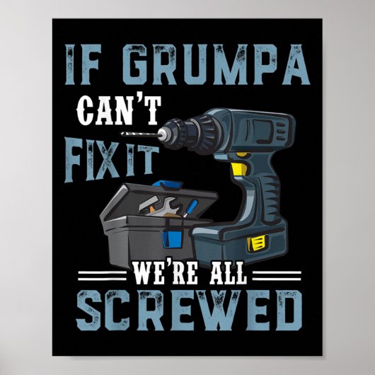 Mens Mens If Mpa Can't Fix It We're All Screwed Fa Poster (Voorkant)