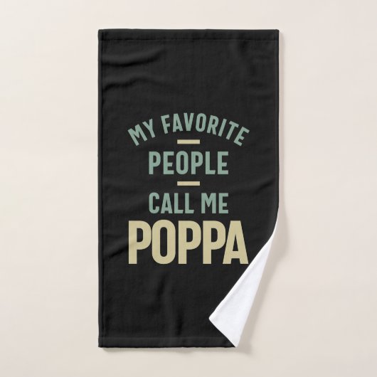 Mens Mes Favoris Appelent Moi Poppa (Serviette à main)