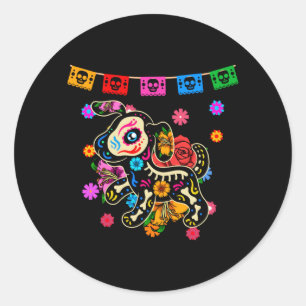 Mens Mexicaanse Hondendag Van De Overheidsinstanti Ronde Sticker