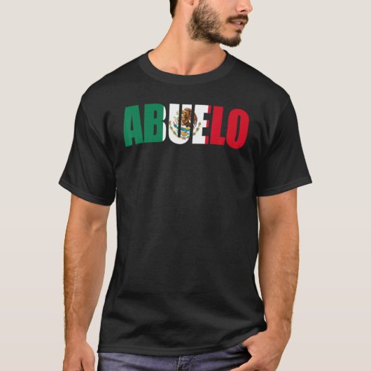 Mens  Mexican Abuelo Mexico T-shirt (Voorkant)