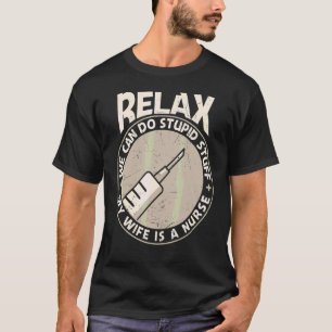 Mens Mijn Verpleegster Vrouw Verpleegsters Dag Wee T-shirt