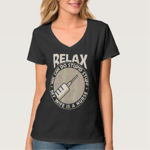Mens Mijn Verpleegster Vrouw Verpleegsters Dag Wee T-shirt