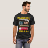 Mens Millwright Novelty Gift  for Dads  T-shirt (Voorkant volledig)