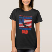 Mens My Favorite Soccer Player Calls Me Dad Ameri T-shirt (Voorkant)