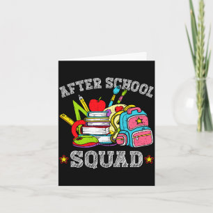 Mens naschoolse squad-programmacöordinator tijdper kaart