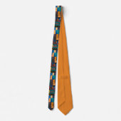 Men's Nectie Abstract Pattern African Neck Tie Stropdas (Achterkant)