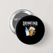 Mens New Dad Beer And Milk Joke Ronde Button 5,7 Cm (Voorkant /achterkant)