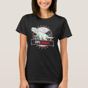 Mens Opi Idee Van Kleinkinderen Mannen Trex Opisa T-shirt