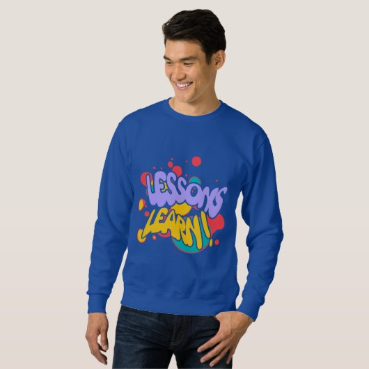 MEN'S PAINT SPLASH LESSONS LEARN SWEATSHIRT (Devant entier)