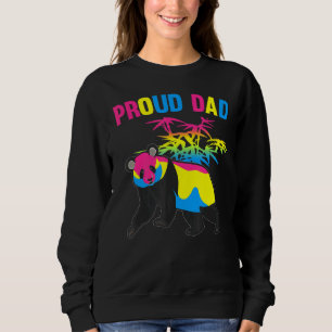 Mens Pansexual Dad Panda Lgbtq Panseksuality Flag Trui