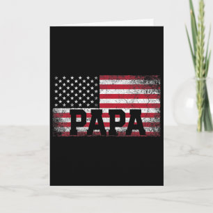 Mens Papa Amerikaanse Vlag Vaderdag 4 juli G Kaart