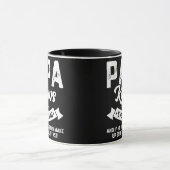 Mens Papa Knows Everything 60th Gift Funny Mok (Midden)