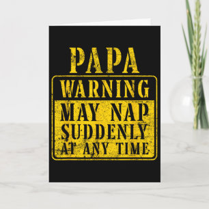 Mens Papa Waarschuwing Kan Plotseling Op Elke Mome Kaart
