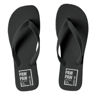 Mens Pawpaw De Man De Mythe De Legende Cadeau Teenslippers
