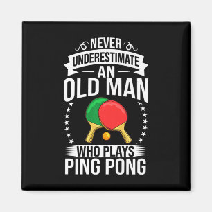 Mens Ping Table Tennis Player Balls Paddle Ga Magneet