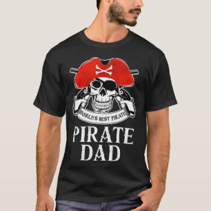 Mens Pirate Papa T-shirt Worlds Meilleur pirate