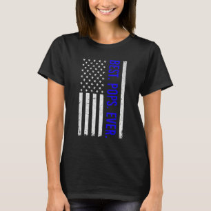 Mens Pops Amerikaanse Vlag Voor Vaderdag Beste Pop T-shirt