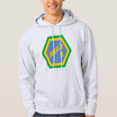 Men's Pullover Hoodie ash BRASIL 26 (Devant)
