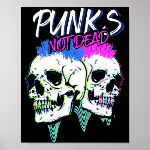 Mens Punks Niet Door Overheidsinstanties _ Skelett Poster