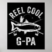 Mens Reel Cool G-pa Shirt Funny Fisherman Christma Poster (Voorkant)