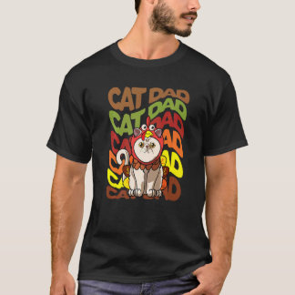Mens Retro Vintage Thanksgiving Exotische Korthaar T-shirt