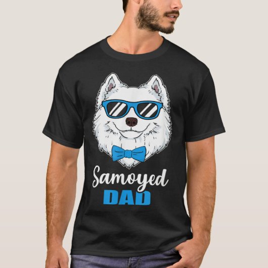 Mens Samoyed Dad Idea Proud Dog Owner T-shirt (Voorkant)