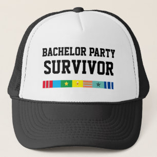 Mens Sport Nieuwigheid BACHELOR PARTY OVERLEVING Trucker Pet