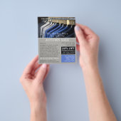 Men's Suits, Men's Clothing Store Advertising Flyer (Hand)