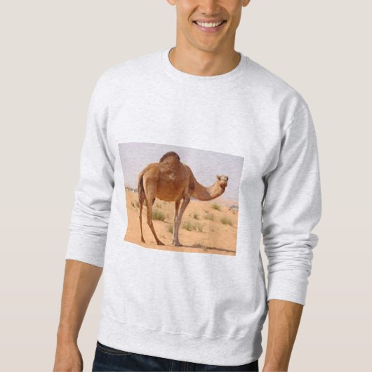 Men's  Sweatshirt  ash  I  LOVE  SAHARA (Devant)