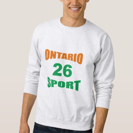 Men's Sweatshirt ash  ONTARIO  SPORT  26 (Devant)