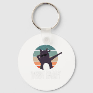 Mens Tabby Daddy Tee Cat Daddy Dad Fathers Sleutelhanger