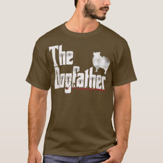 Mens The Dogfather Pomeranian Tshirt Vader's D