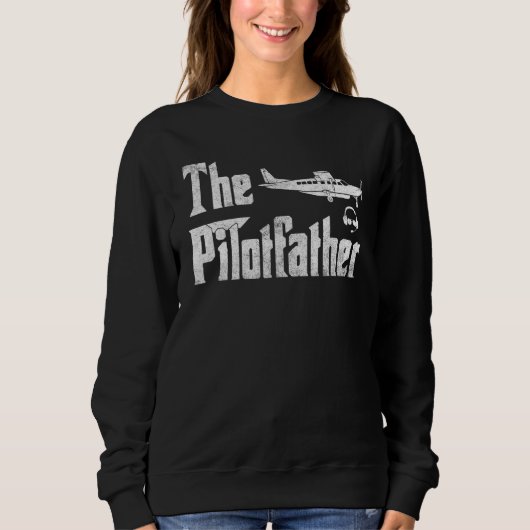Mens The Pilotfather T-Shirt Funny Pilot Father Pi (Voorkant)
