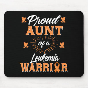 Mens trotse tante van een Leukemie Warrior Awarene Muismat