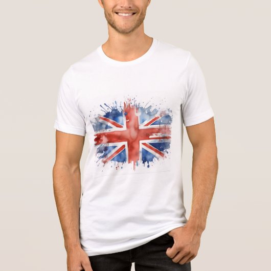 Mens union jack t shirt (Voorkant)