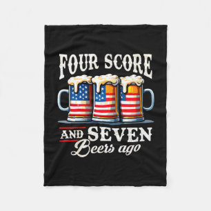 Mens vier score en 7 biertjes geleden 4 juli fleece deken