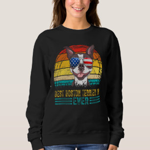Mens Vintage Best Boston Terrier Dad Ever Men Fath Trui