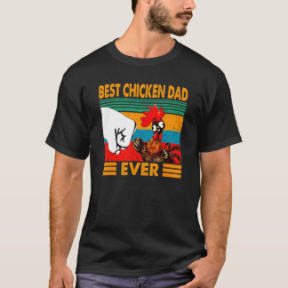 Mens Vintage Beste Kip Papa Ooit T-shirt