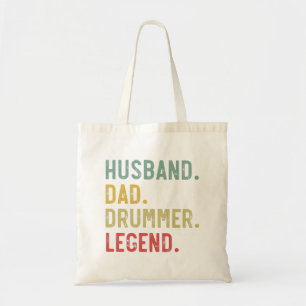 Mens Vintage Geschenk T-Shirt Echtgenoot Vader Dru Tote Bag