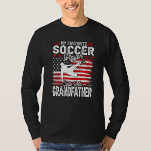 Mens Vintage My Favorite Soccer Player Calls Me Gr T-shirt