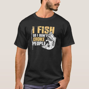 Mens Visser Ik Vis Dus Ik Verstik Mensen Niet Vis T-shirt