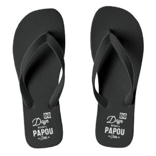 Mens Zero Dagen Zonder een Papou Grap Teenslippers