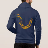 Men's zip hoodie - Logomark and design on back (Achterkant)