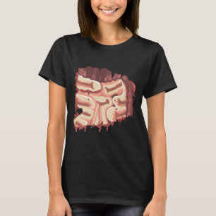Mens Zombie Ingewanden Binnen Darm Maag Halloween T-shirt