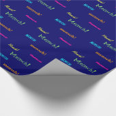 Mensch! -Colorful Words/Judaism Cadeaupapier (Hoek)