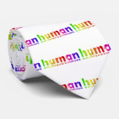 Menselijk - Al het andere is irrelevant Stropdas (Opgerold)